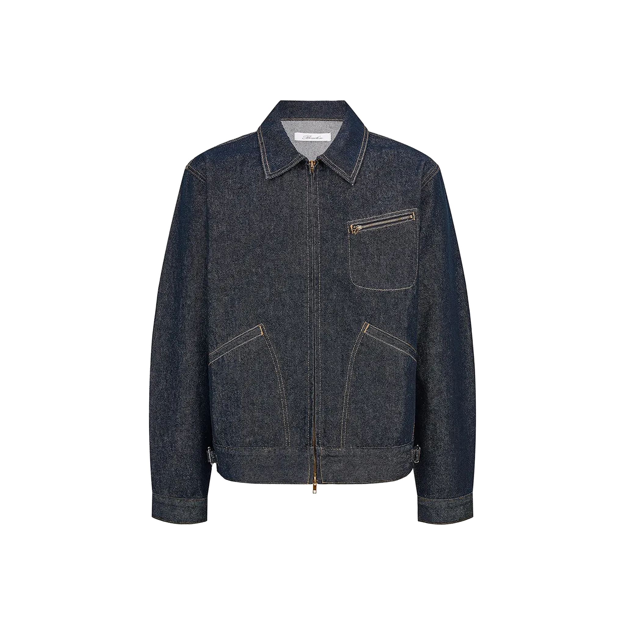 BONELESS Collared Raw Denim Jacket Blue (SS26) – STEALPLUG KL