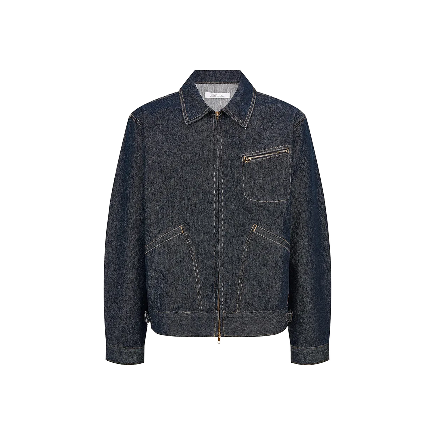 BONELESS Collared Raw Denim Jacket Blue (SS26)