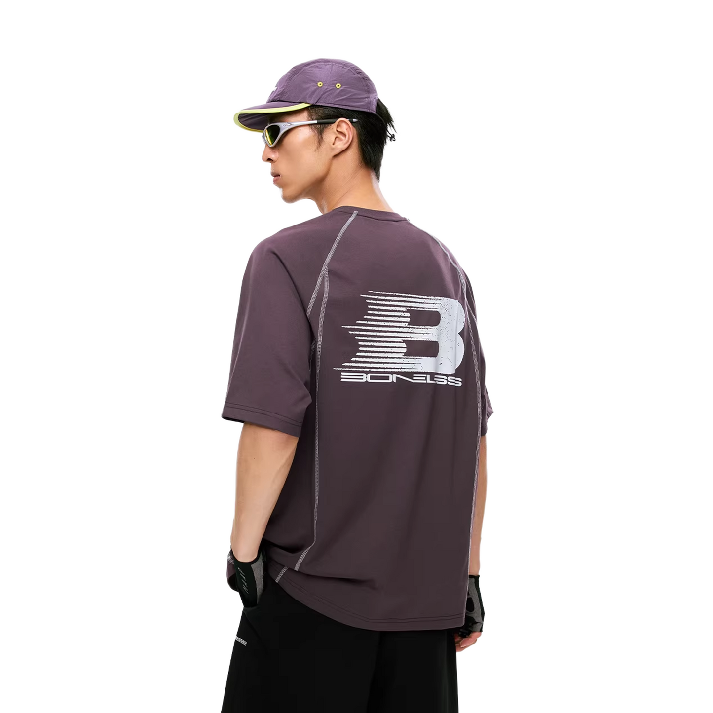 BONELESS Coolmax Colour Block Tee Purple (SS26)