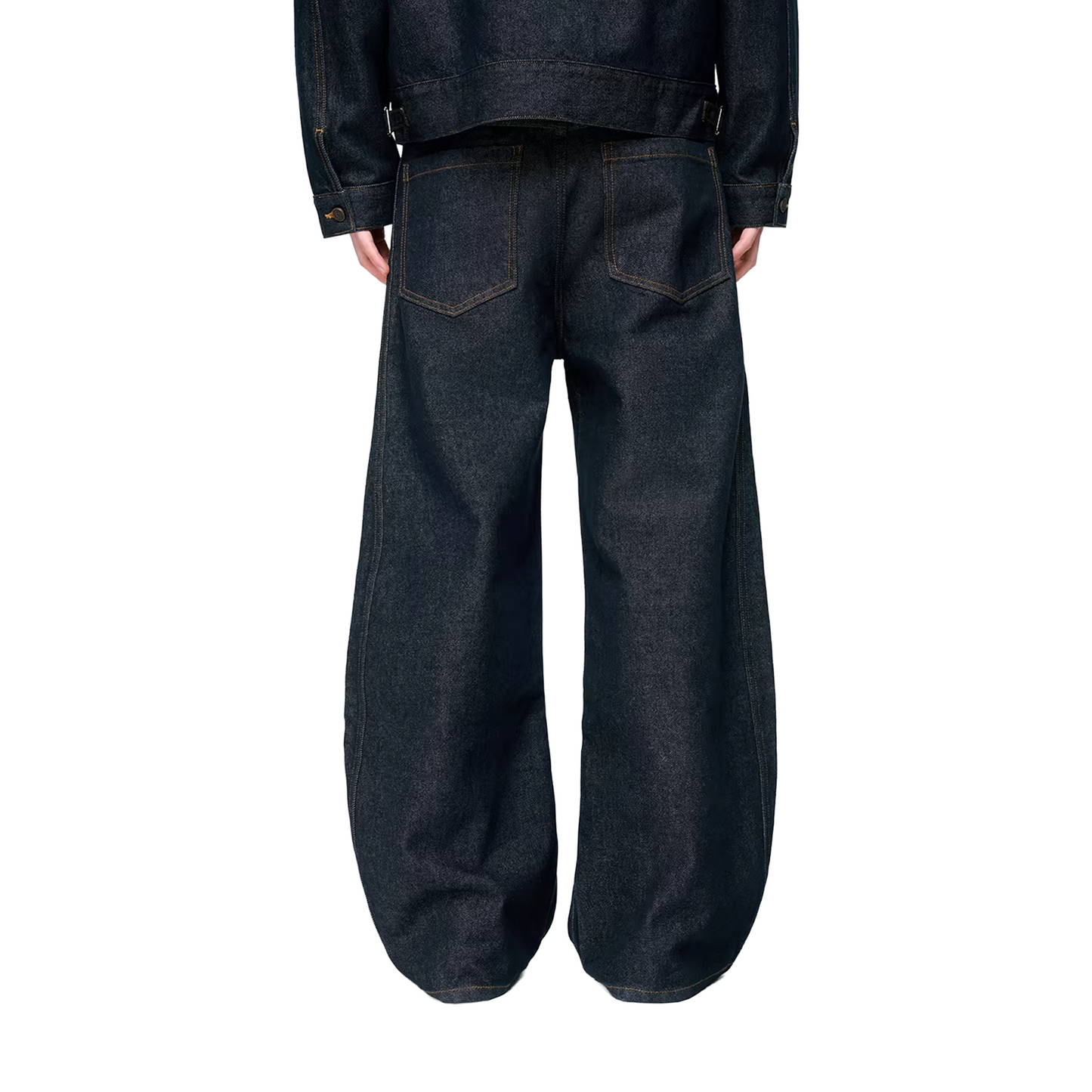 BONELESS Curved Raw Denim Jeans Blue (SS26)