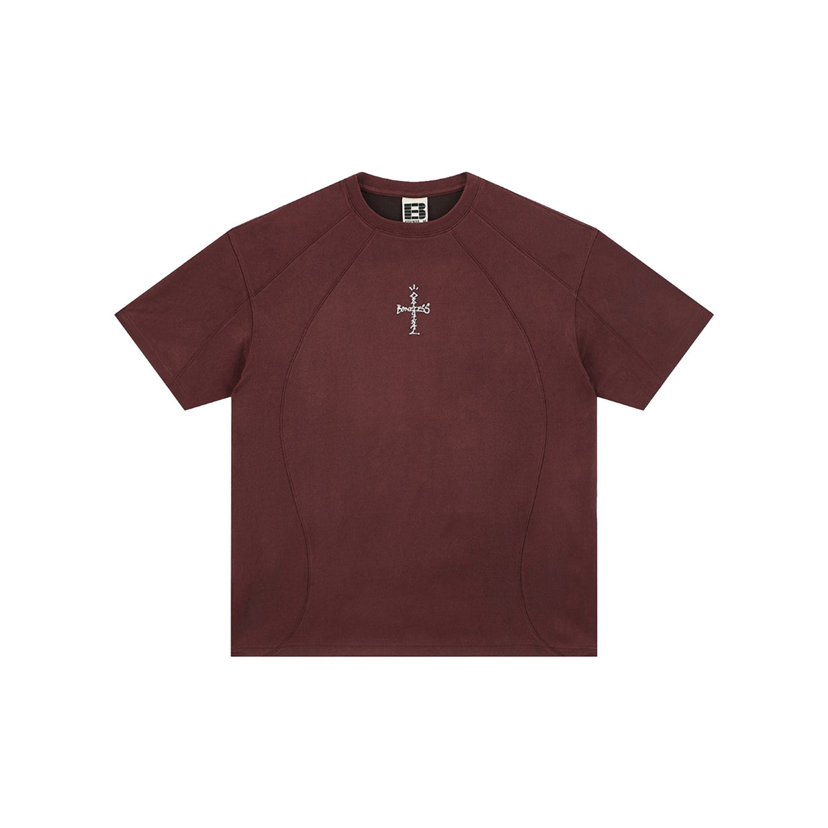 BONELESS Deconstructed Cross Tee Dark Red (SS26)