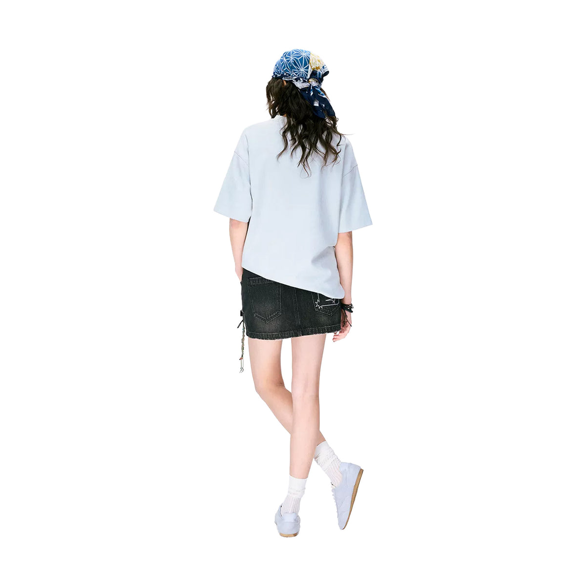 BONELESS Deconstructed Cross Tee Ice Blue (SS26)