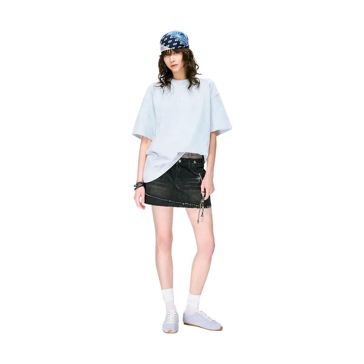 BONELESS Deconstructed Cross Tee Ice Blue (SS26)