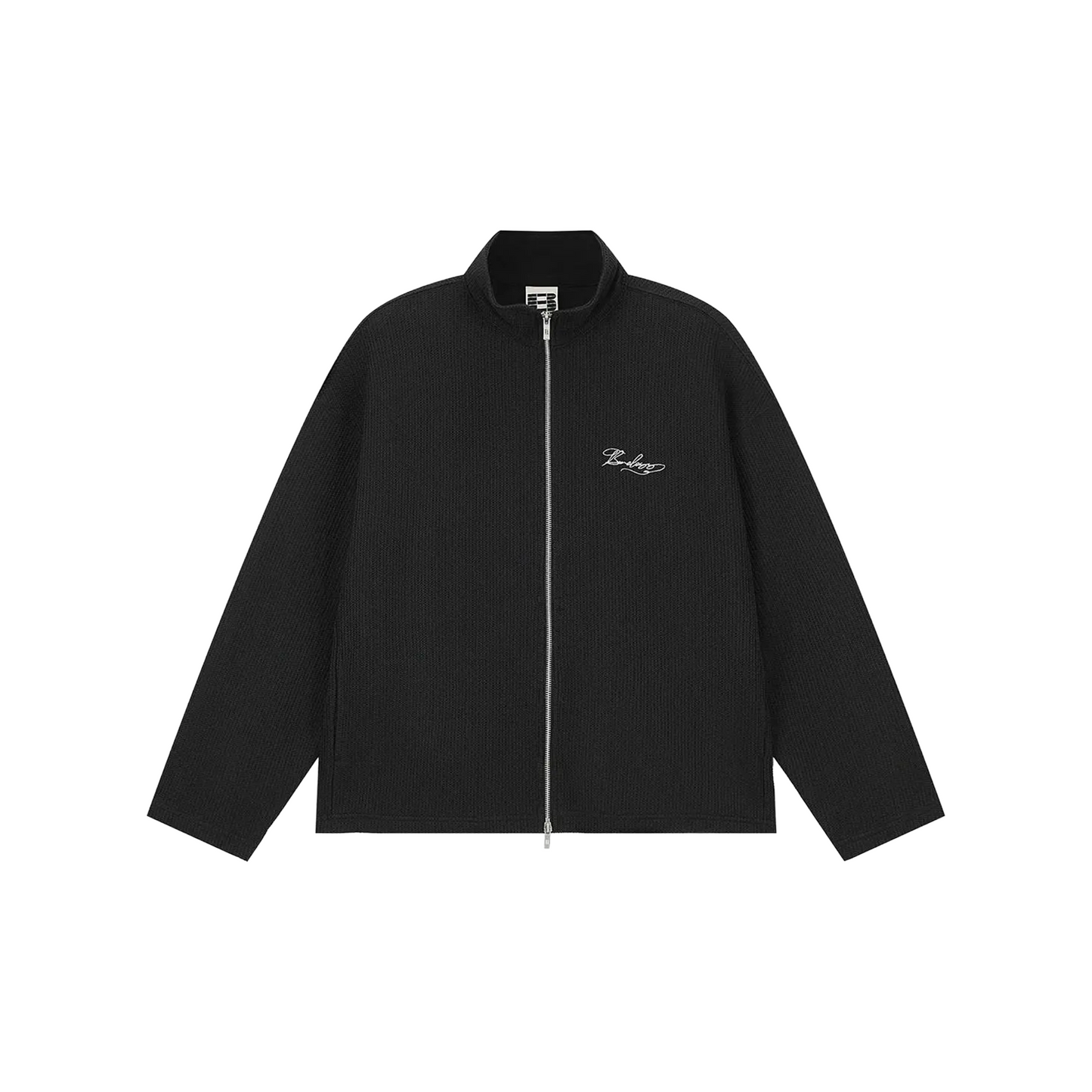 BONELESS Embroidered Loose Knit Sweater Black (FW24)