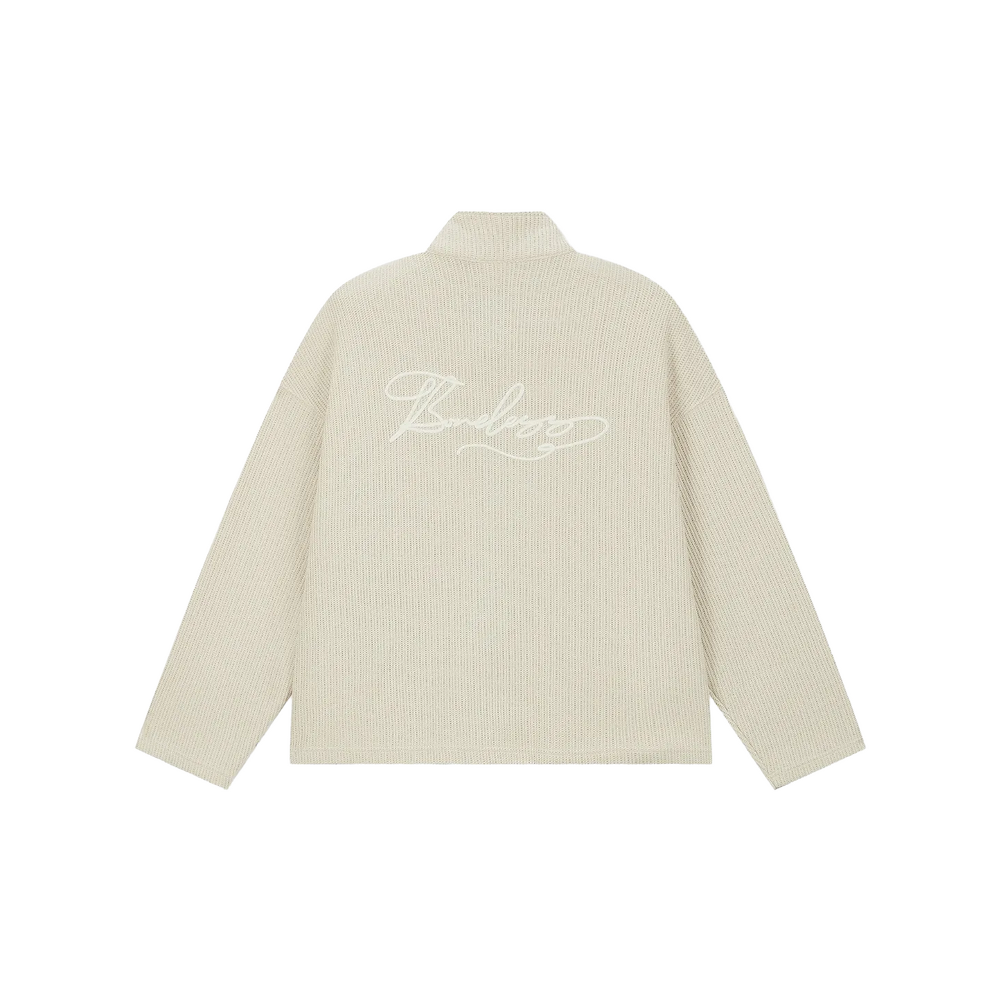 BONELESS Embroidered Loose Knit Sweater Light Apricot (FW24)