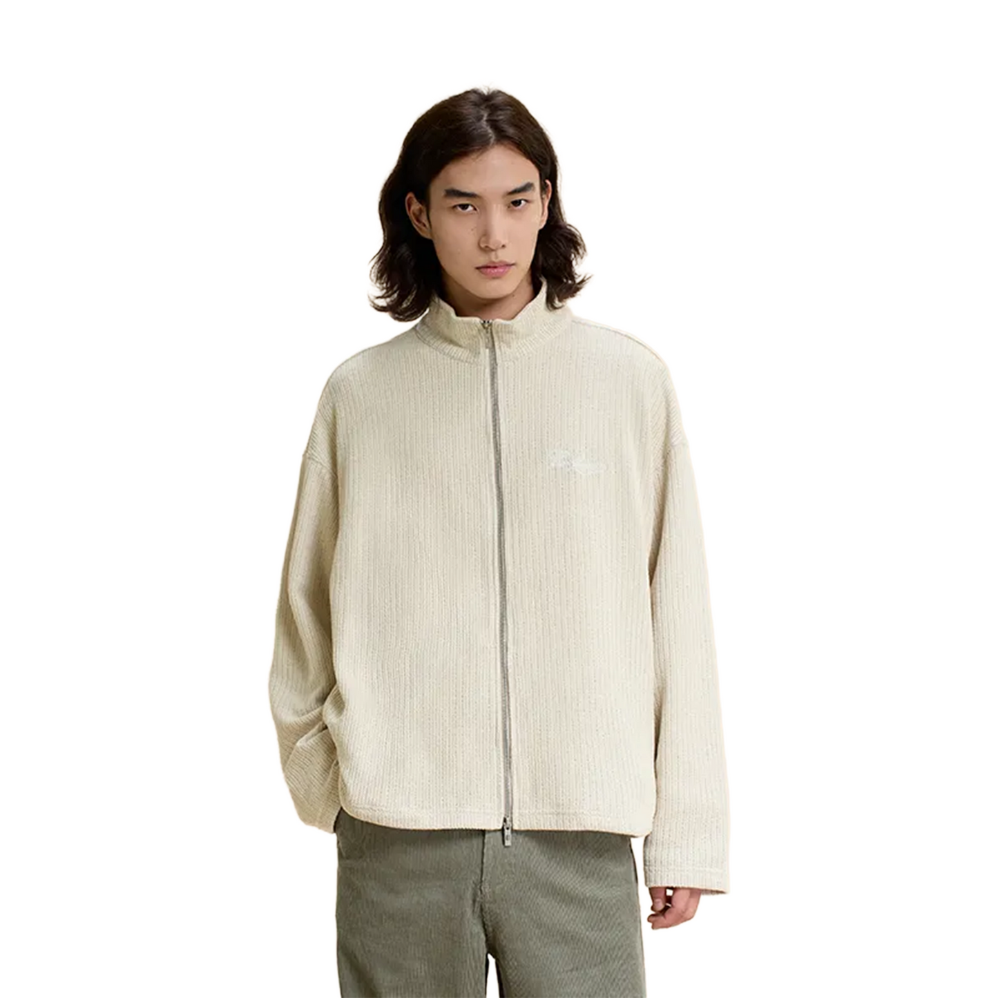 BONELESS Embroidered Loose Knit Sweater Light Apricot (FW24)