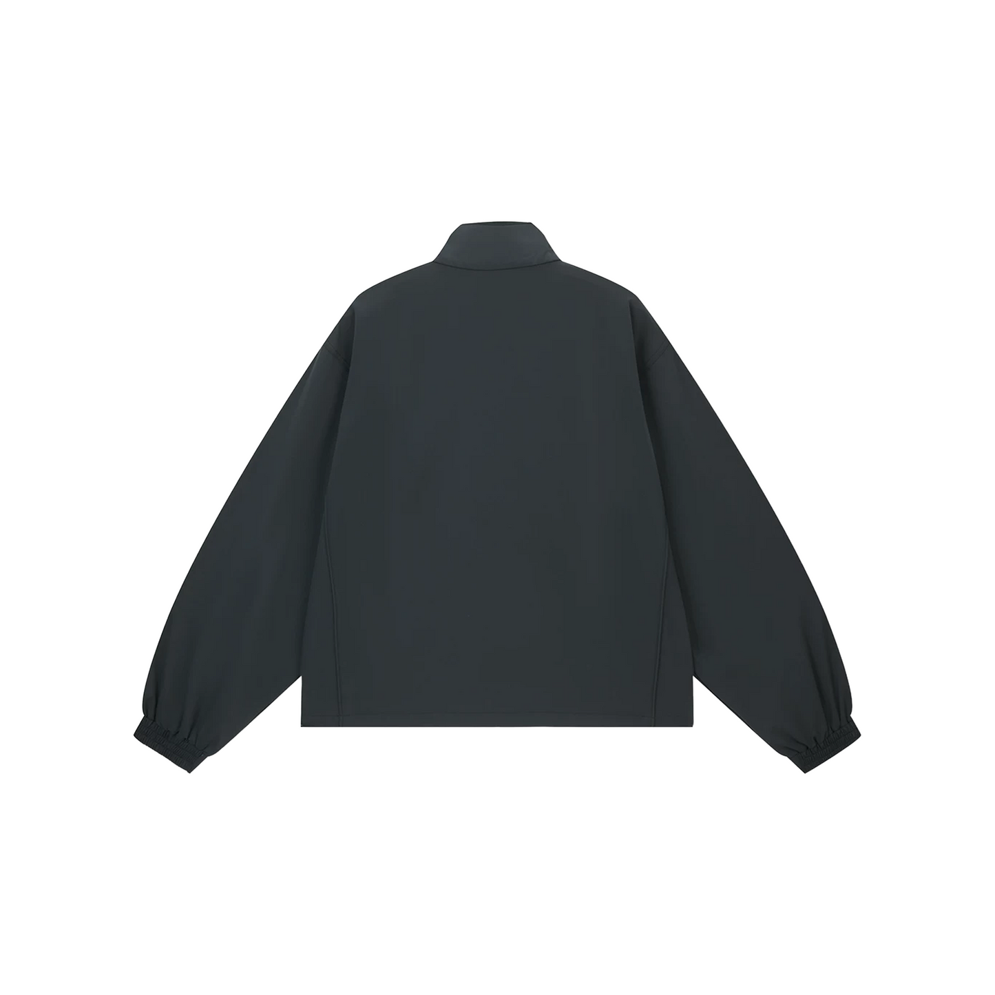 BONELESS Embroidered Loose Stand Jacket Black (FW25)