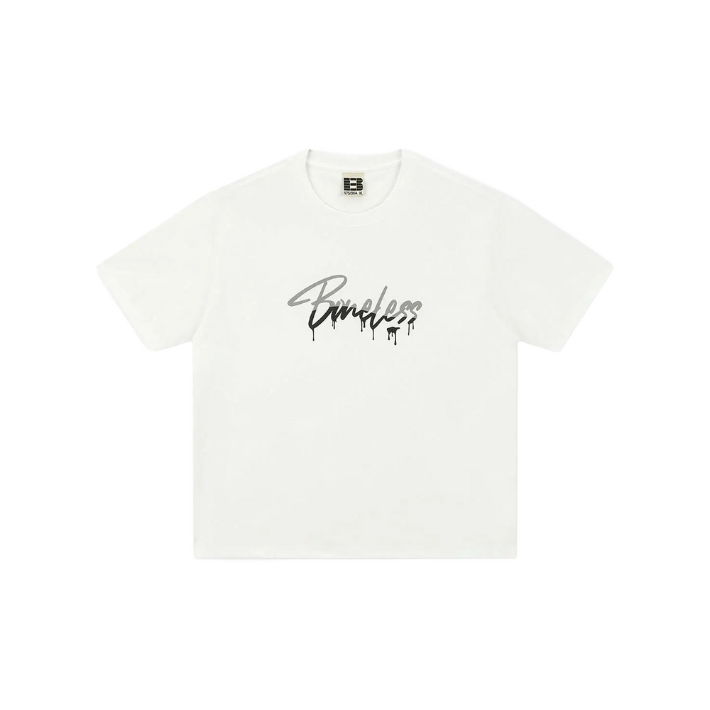 BONELESS Foam Print Tee White (SS26)