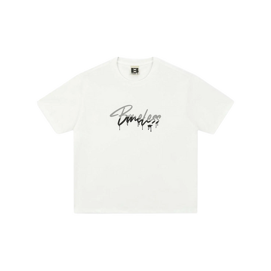 BONELESS Foam Print Tee White (SS26)