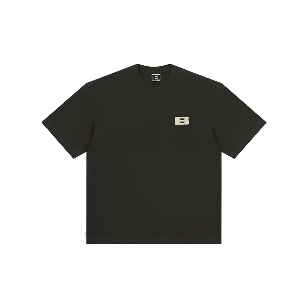 BONELESS Foamed Velvet B Shaped S/S Tee Carbon Fiber Black (SS23)