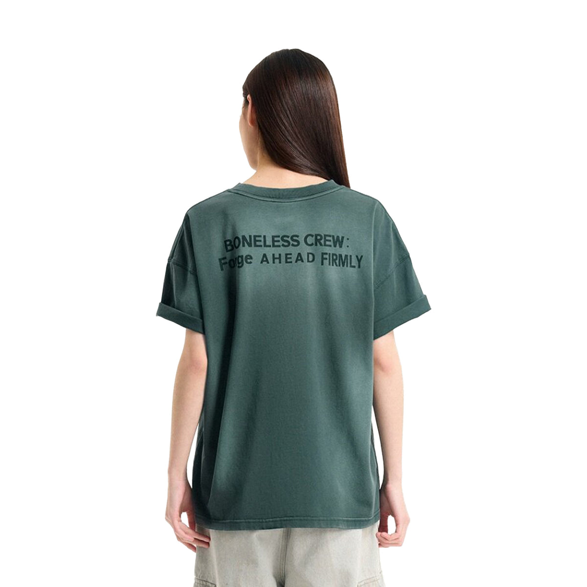 BONELESS Forge Ahead Firmly Tee Teal (SS25)
