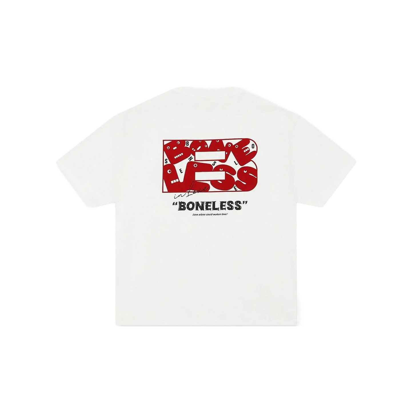 BONELESS Fun Letter Tee White (SS26)