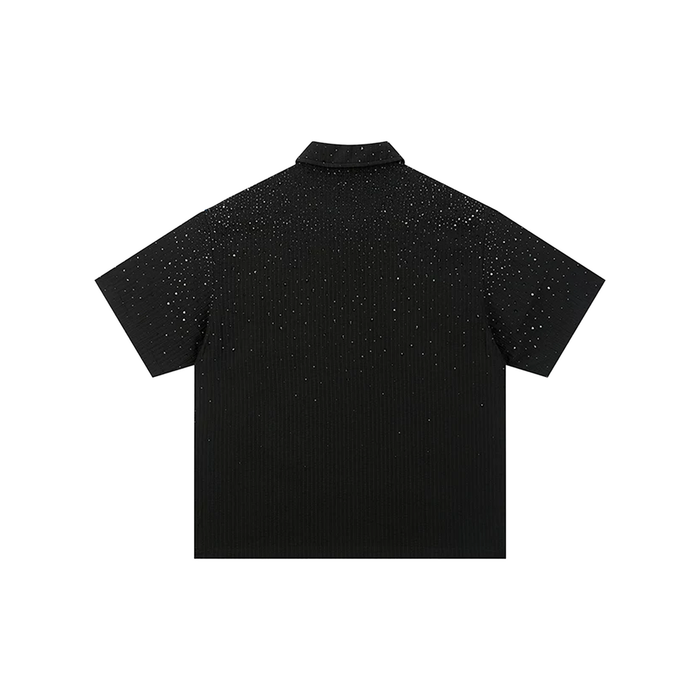 BONELESS Gradient Rhinestone Shirt Black (SS25)