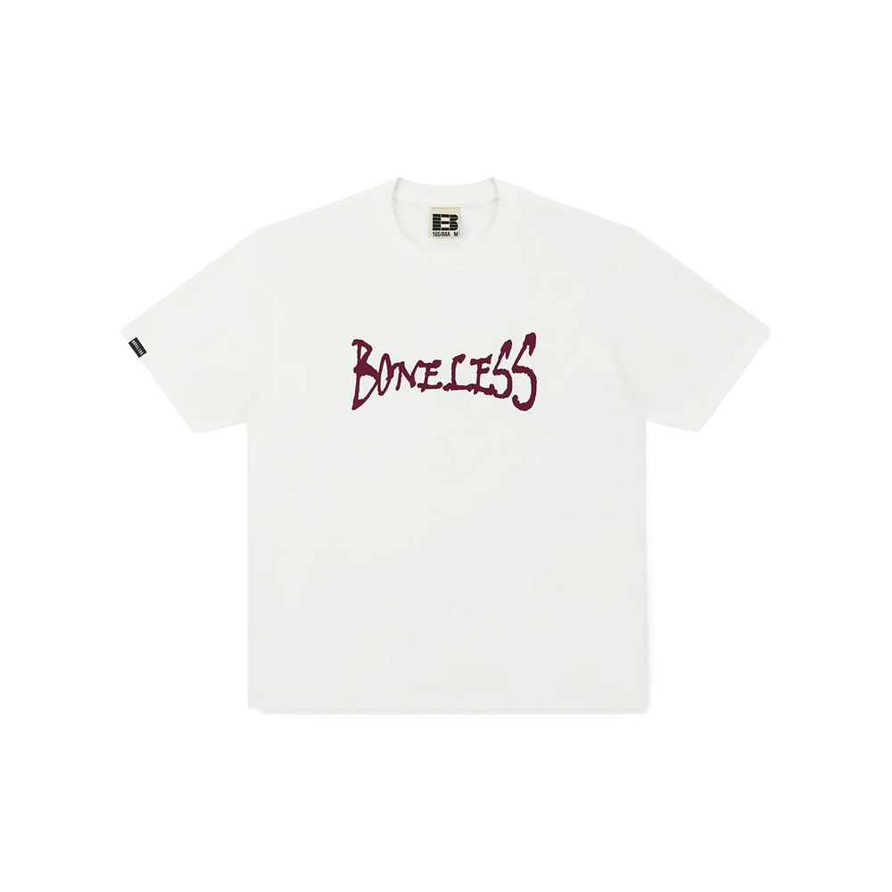 BONELESS Graffiti Letter Printing Tee Ivory White (SS25)