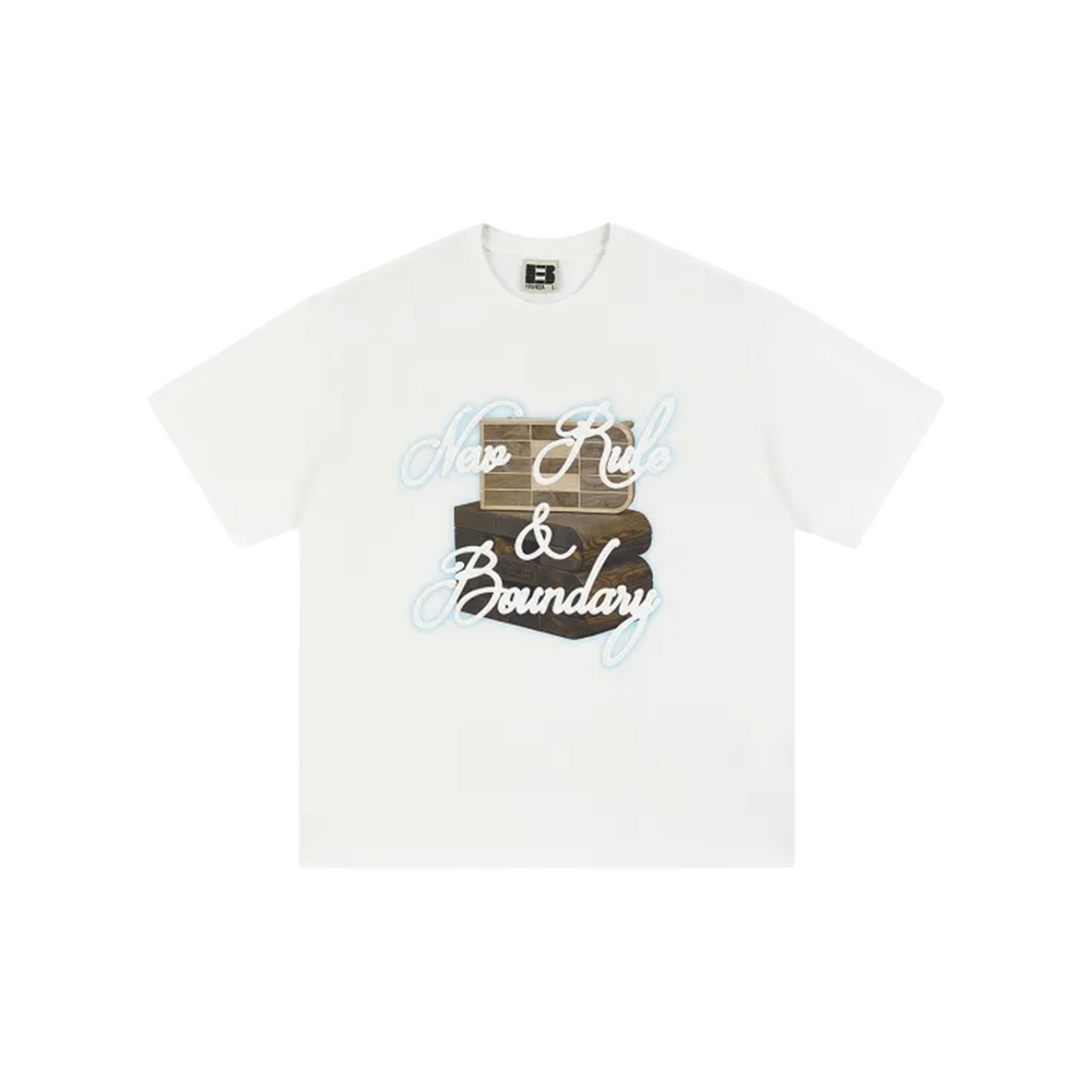 BONELESS Graphic Print S/S Tee Snow Mountain White (SS22)