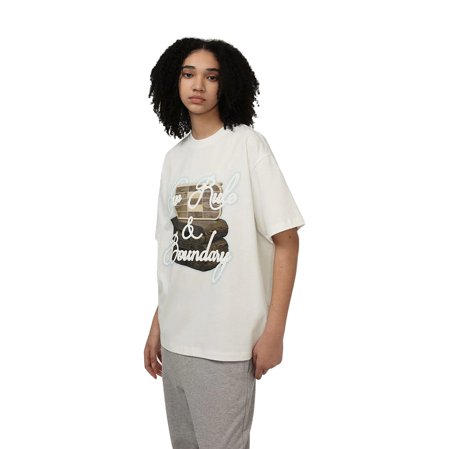 BONELESS Graphic Print S/S Tee Snow Mountain White (SS22)