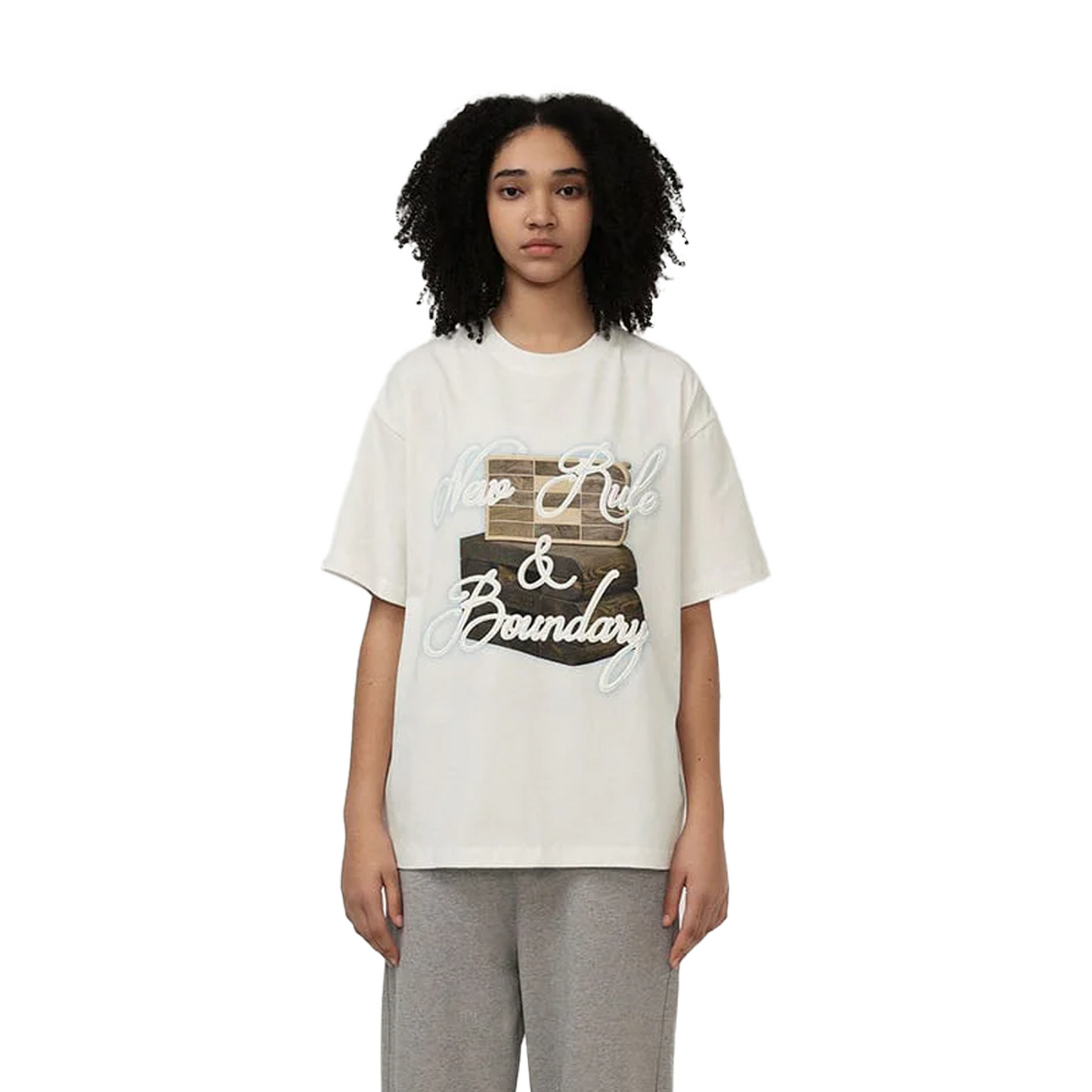 BONELESS Graphic Print S/S Tee Snow Mountain White (SS22)