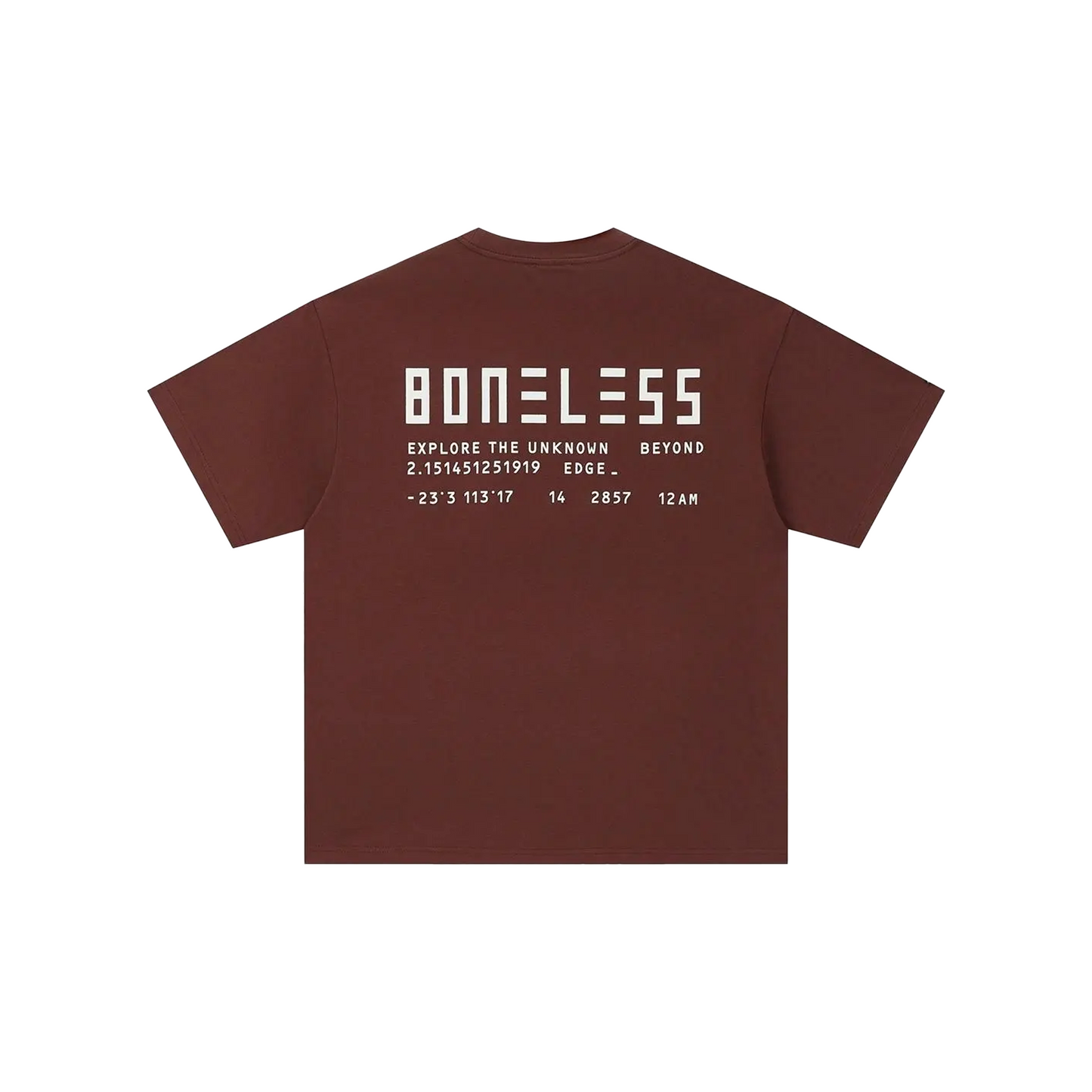 BONELESS Graphic Slogan Tee Burgundy (SS24)