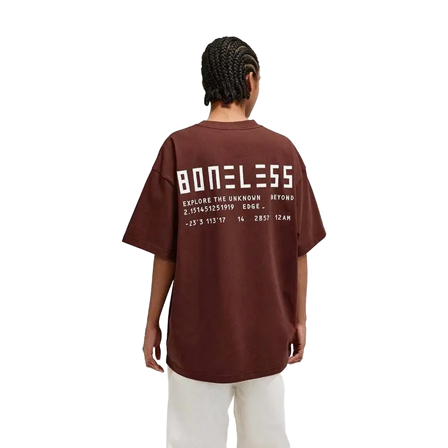 BONELESS Graphic Slogan Tee Burgundy (SS24)