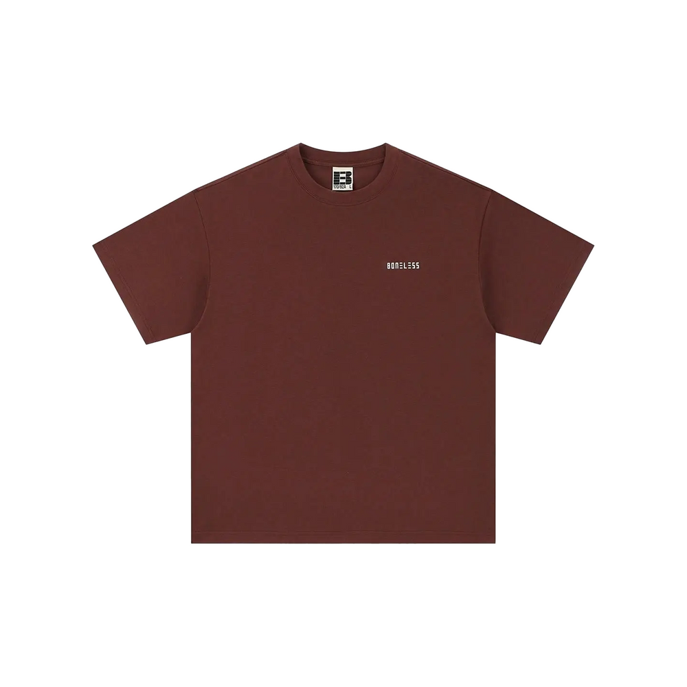 BONELESS Graphic Slogan Tee Burgundy (SS24)