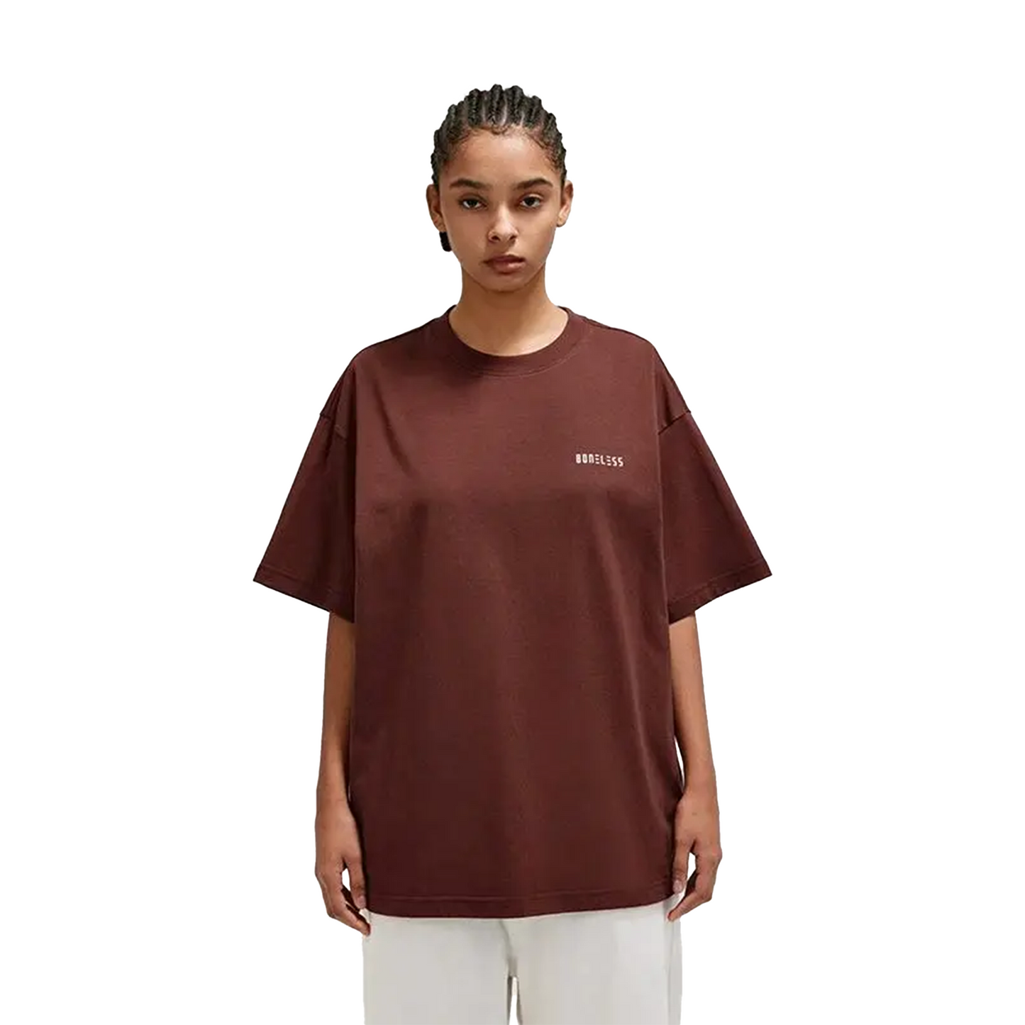 BONELESS Graphic Slogan Tee Burgundy (SS24)