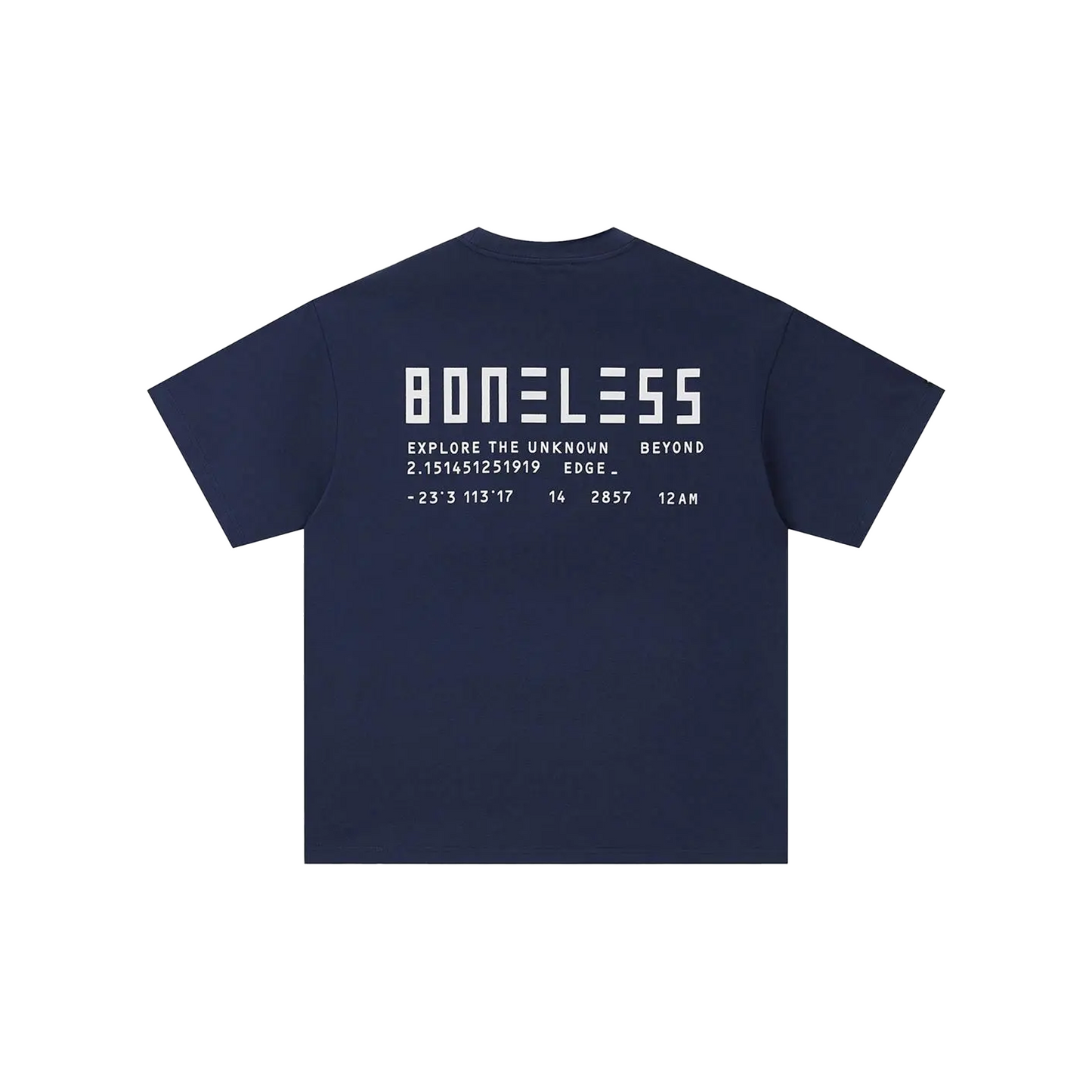 BONELESS Graphic Slogan Tee Navy (SS24)