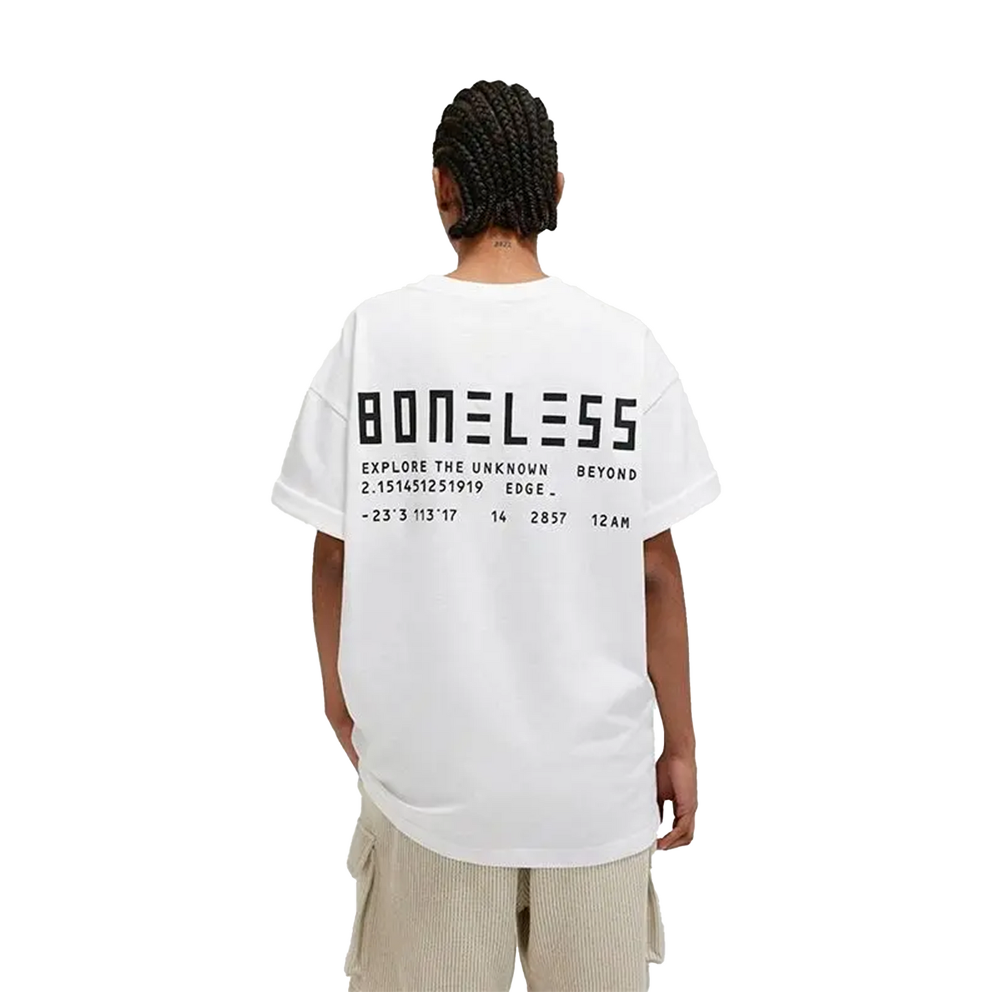 BONELESS Graphic Slogan Tee Off White (SS24)