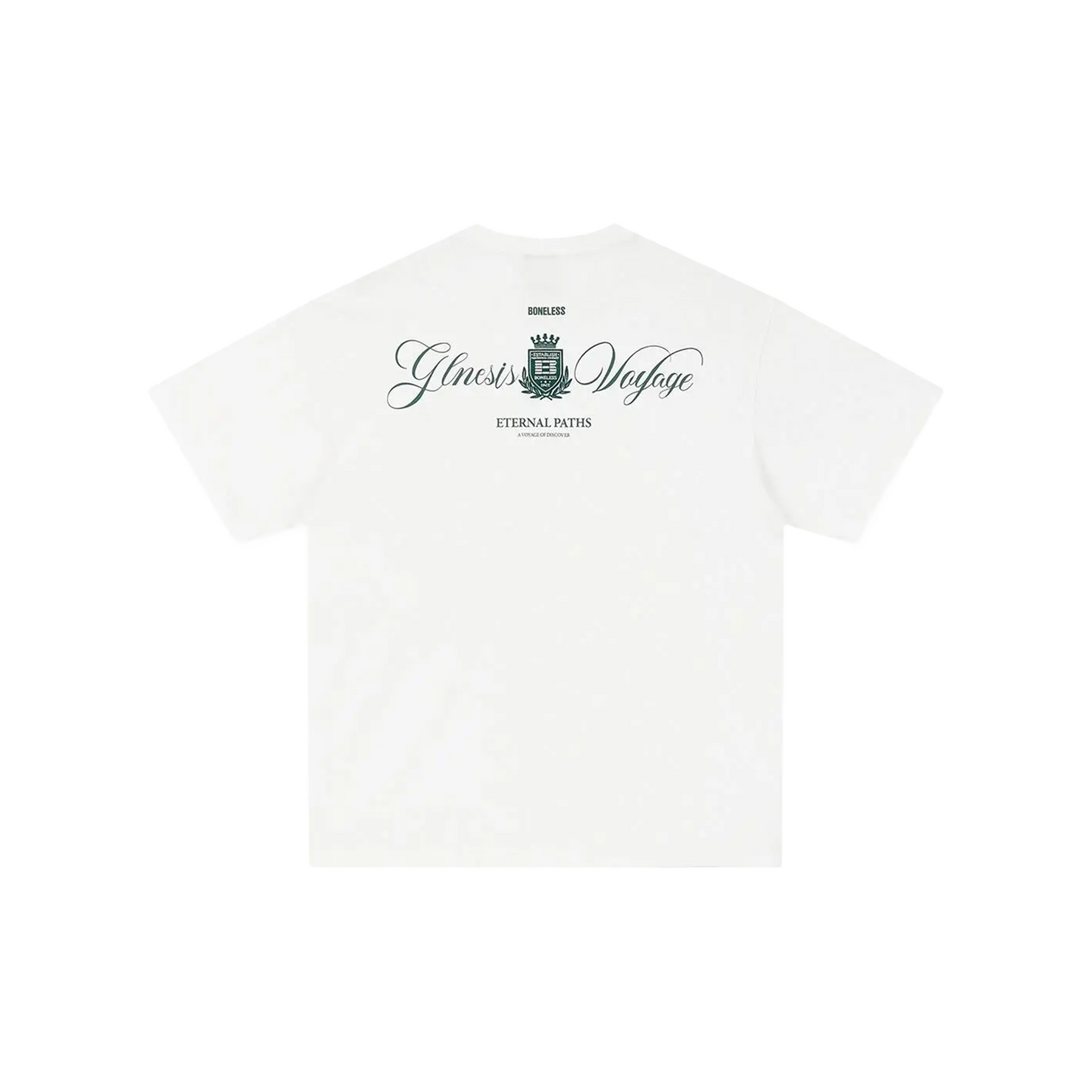 BONELESS Handwritten Medal Short Sleeved Tee White (SS24)