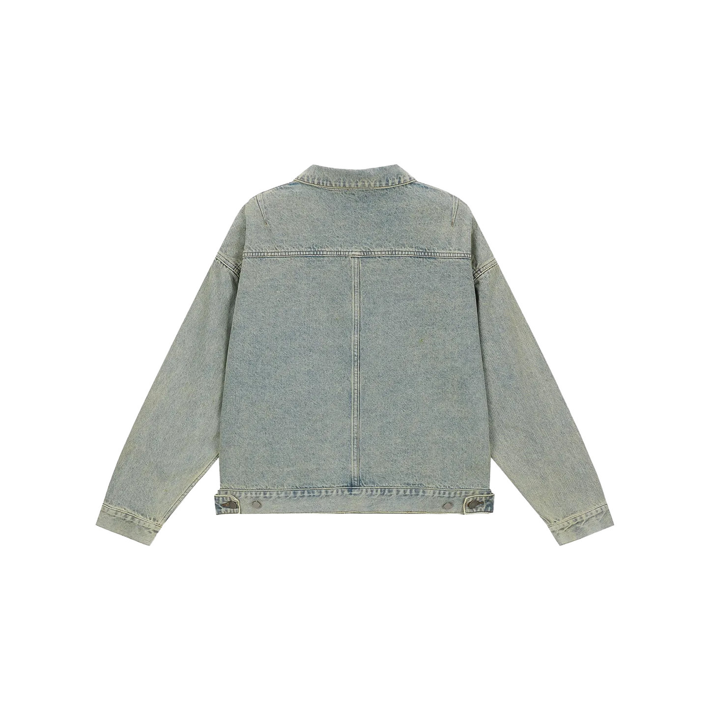 BONELESS Heavyweight Washed Distressed Jacket Mud Yellow (FW24)
