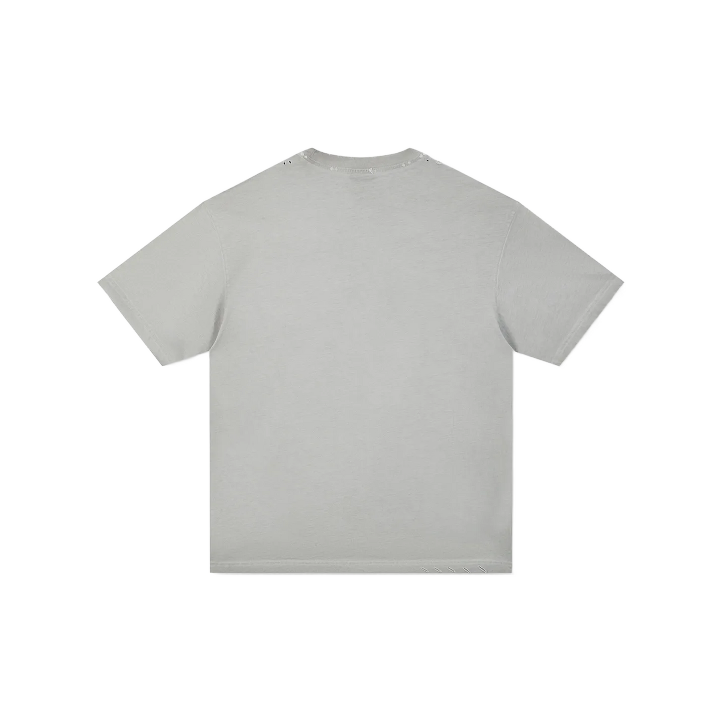 BONELESS High Street Washed Printed Short Sleeved Tee Light Grey (SS25)