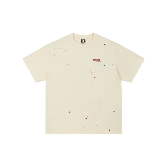 BONELESS Ink Embroidery S/S Tee Light Yellow (SS22)