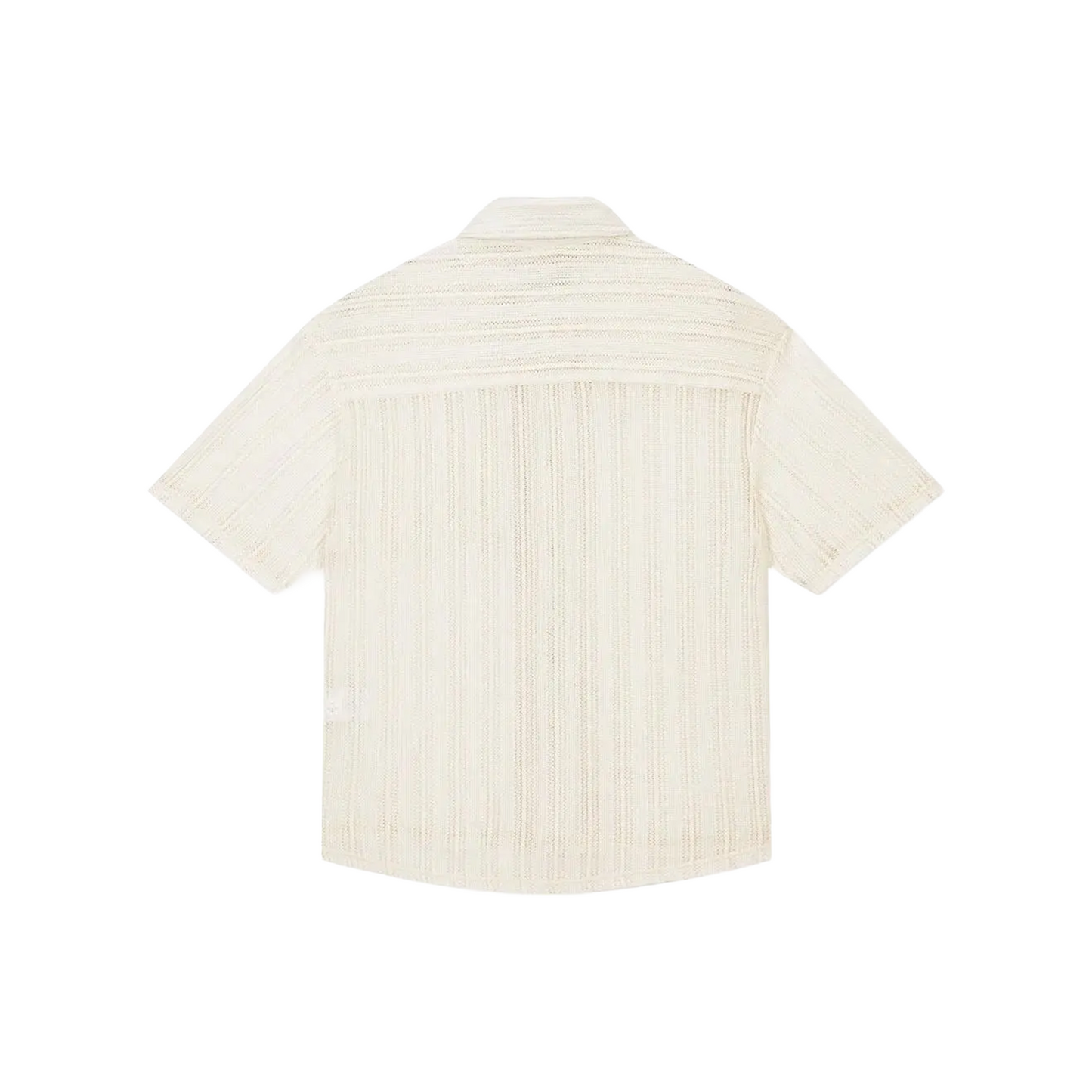 BONELESS Knit Openwork Short Sleeved Shirt Light Apricot (SS25)