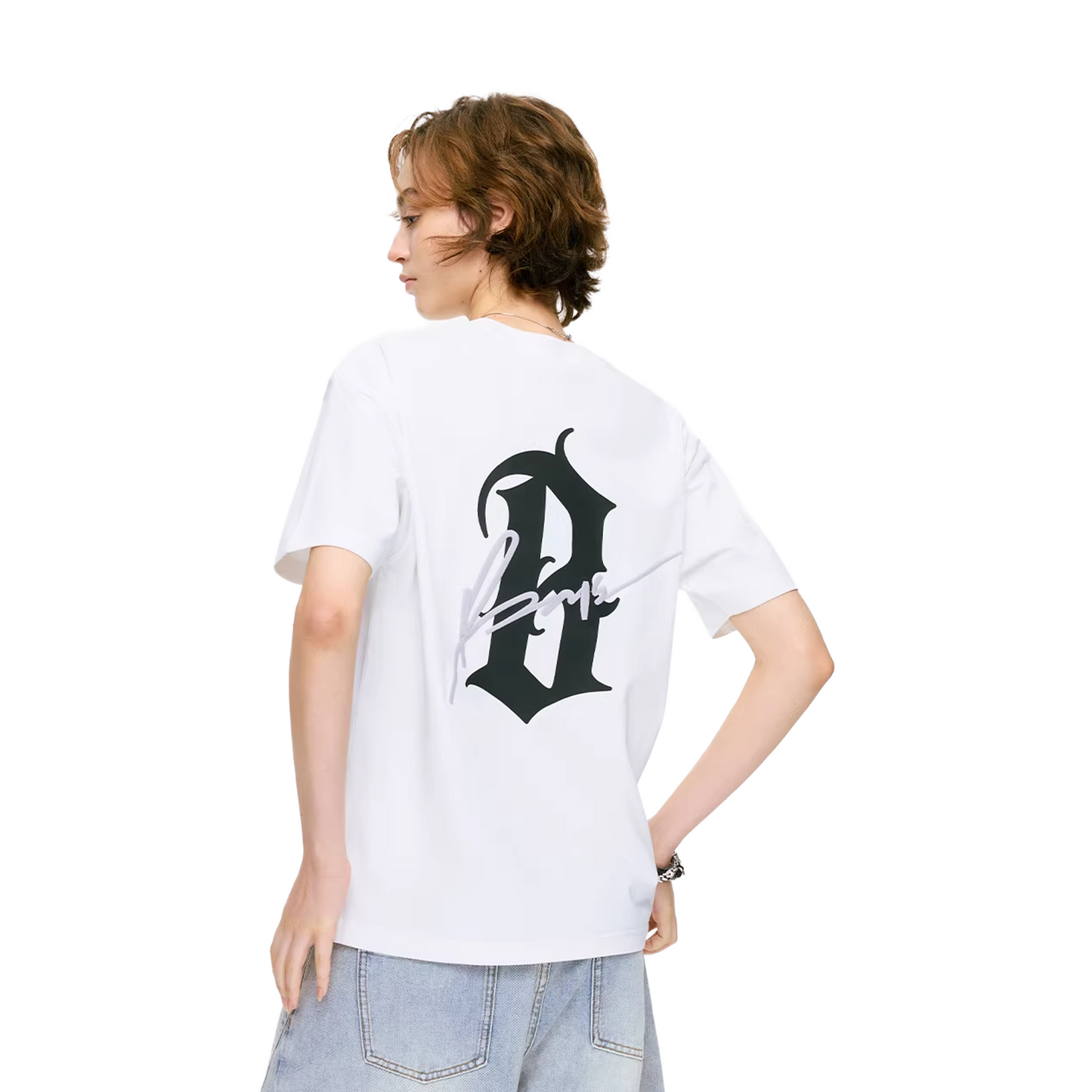 BONELESS Neo Gothic B Print Tee White (SS26)