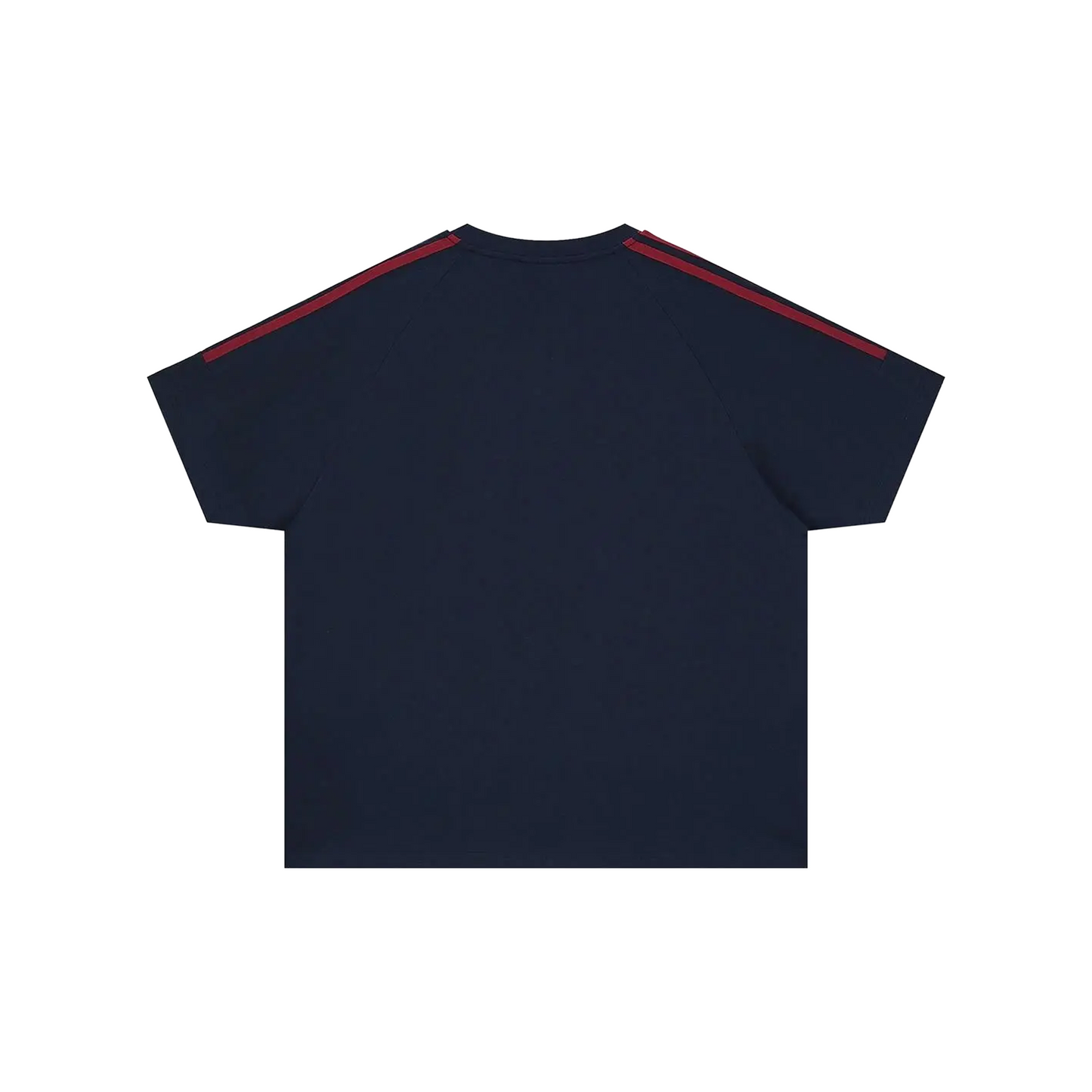 BONELESS Patchwork Ribbon Gradient Tee Navy Blue (SS25)