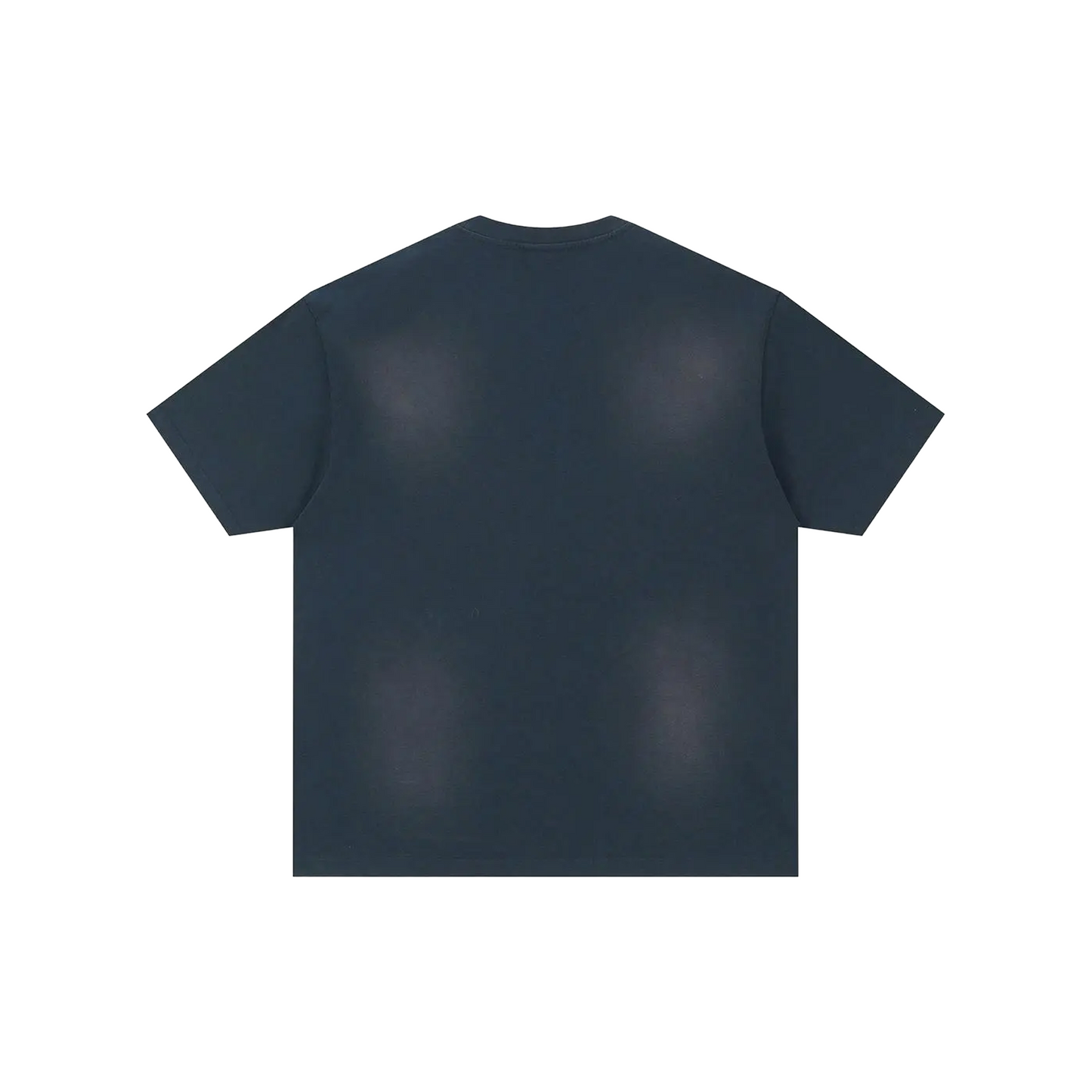 BONELESS Patchwork Ribbon Spray Print S/S Tee Navy (SS25)