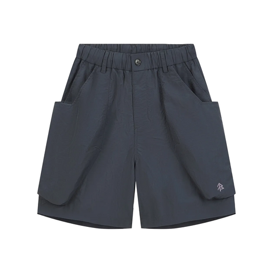 BONELESS Pocket Structure Outdoor Shorts Charcoal Black (SS25)