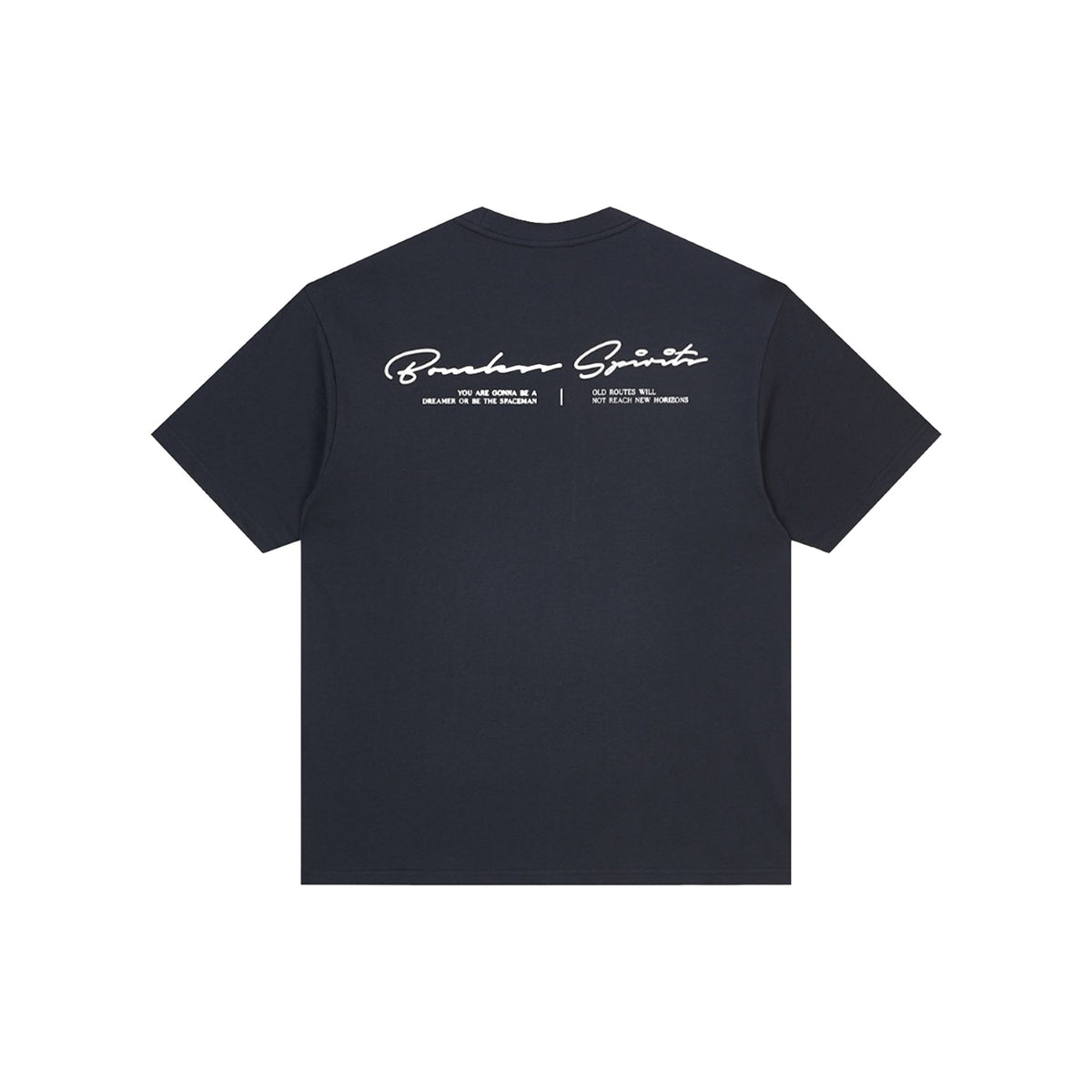 BONELESS Spaceman Handwritten Tee Dark Blue (SS26)