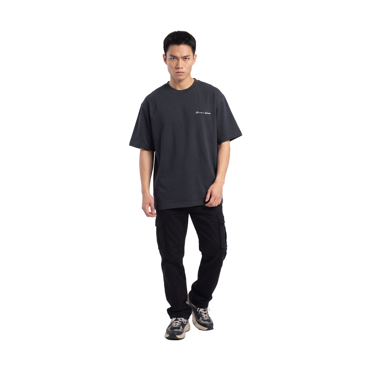 BONELESS Spaceman Handwritten Tee Dark Blue (SS26)