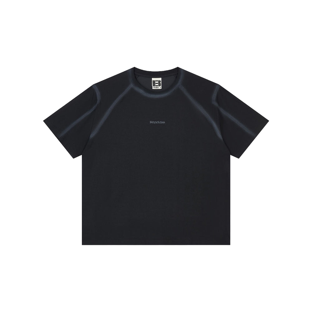 BONELESS Spray Paint Structure Tee Black (SS25)