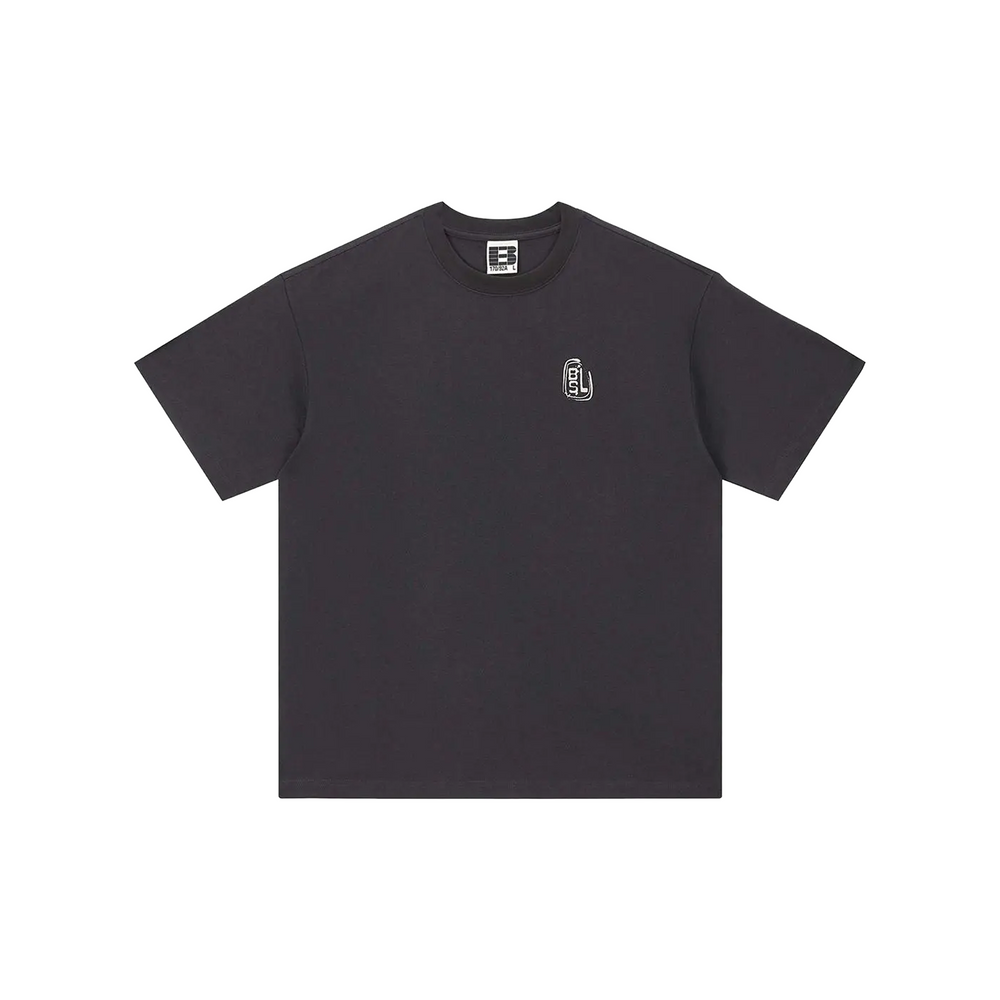 BONELESS Stamp Print S/S Tee Charcoal Black (SS24)
