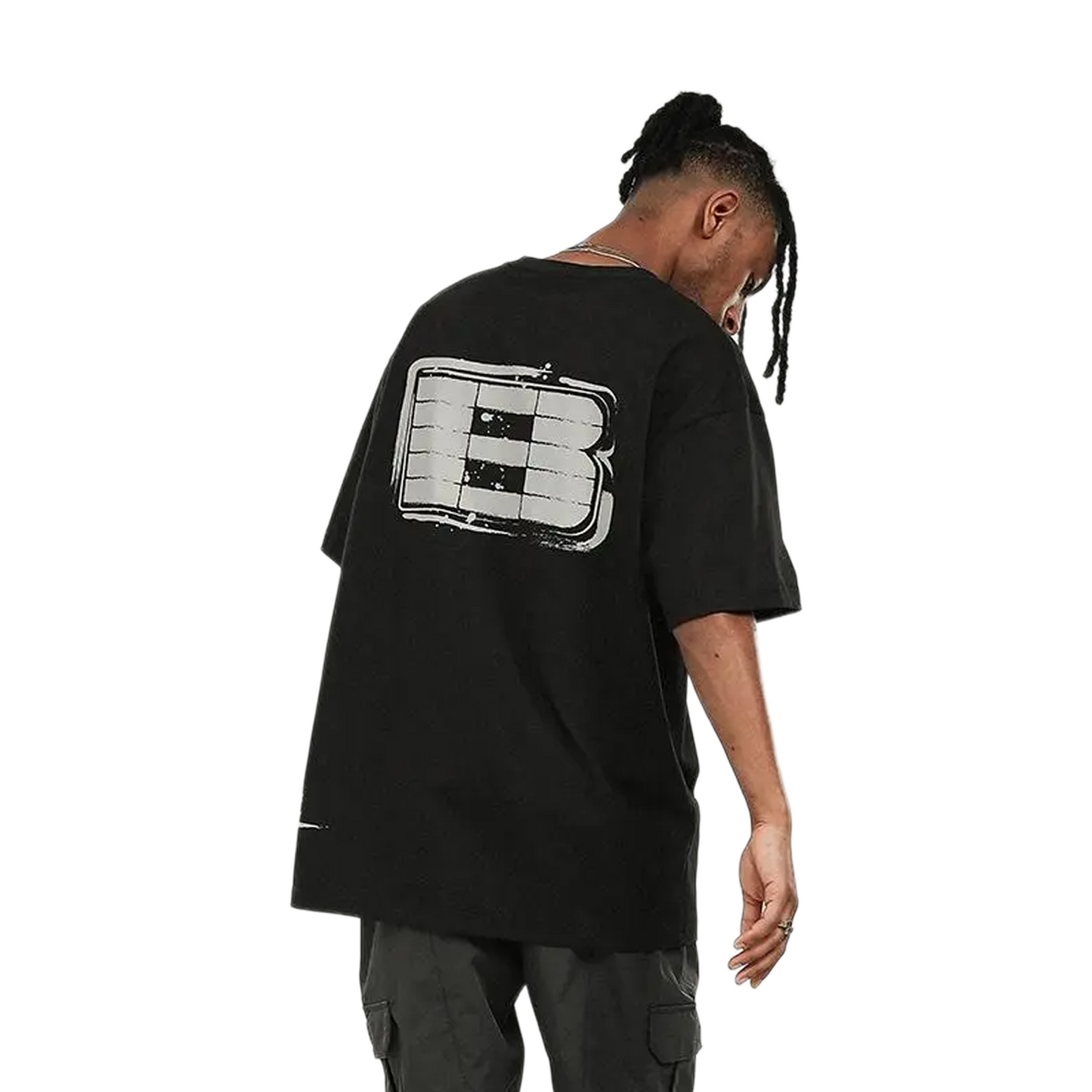 BONELESS Stamp Print S/S Tee Charcoal Black (SS24)