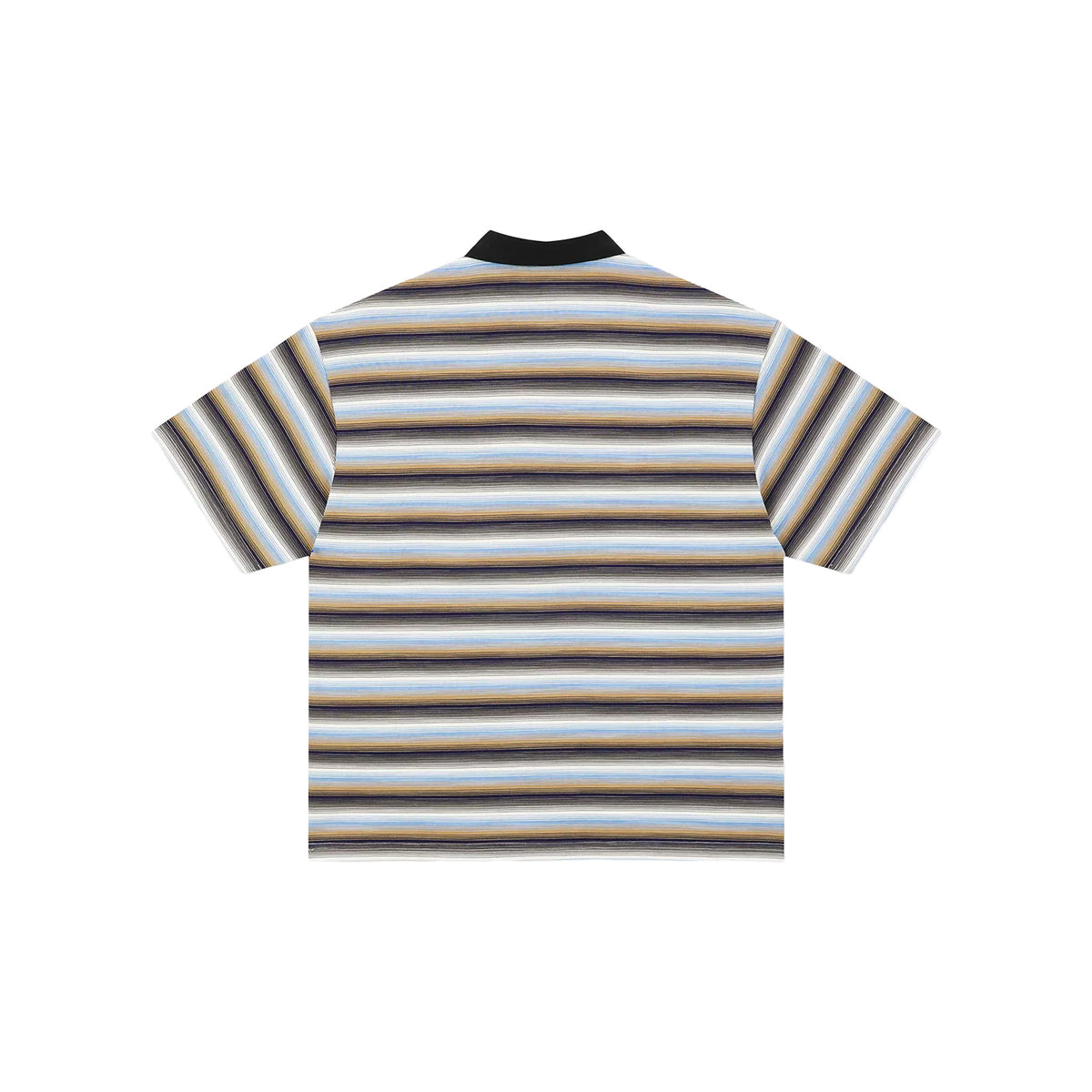 BONELESS Stripe Embroidered Logo Shirt Black/Blue (SS26)