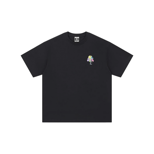 BONELESS Tree Shaped Deformed Letter Print S/S Tee Black (SS22)