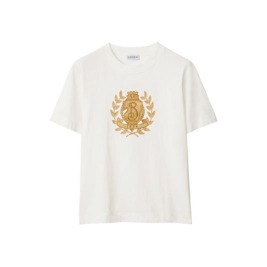 BURBERRY B Crest Tee White (FW22)