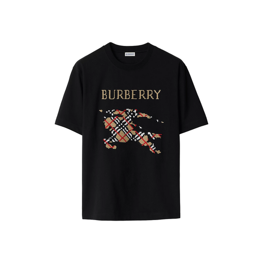 BURBERRY Cross Stitch EKD Tee Black (FW23)
