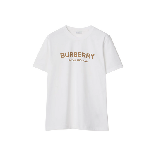 BURBERRY London England Ellison Print Tee White (FW23)