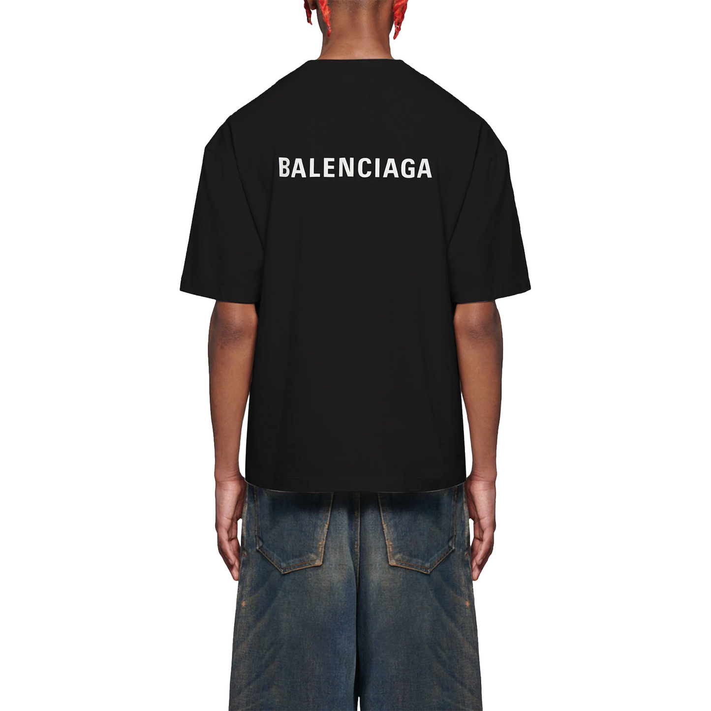 BALENCIAGA Badge Logo Tee Black/White (SS21)