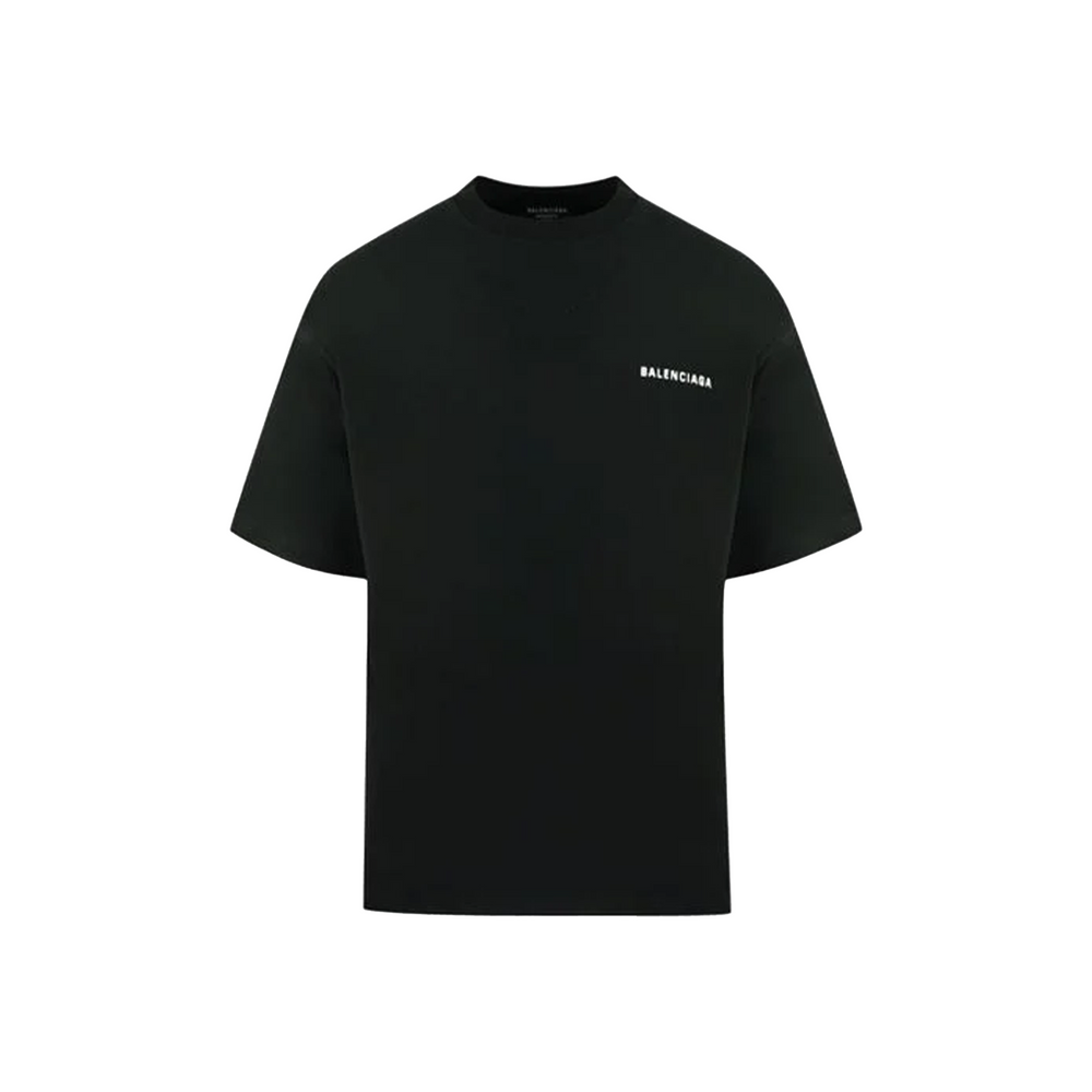 BALENCIAGA Badge Logo Tee Black/White (SS21)