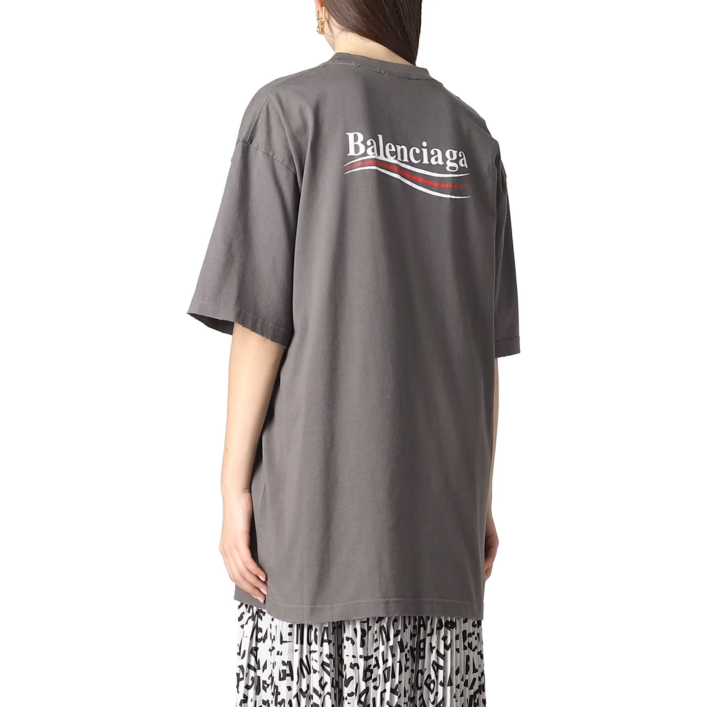 Balenciaga Political Campaign Tee Grey