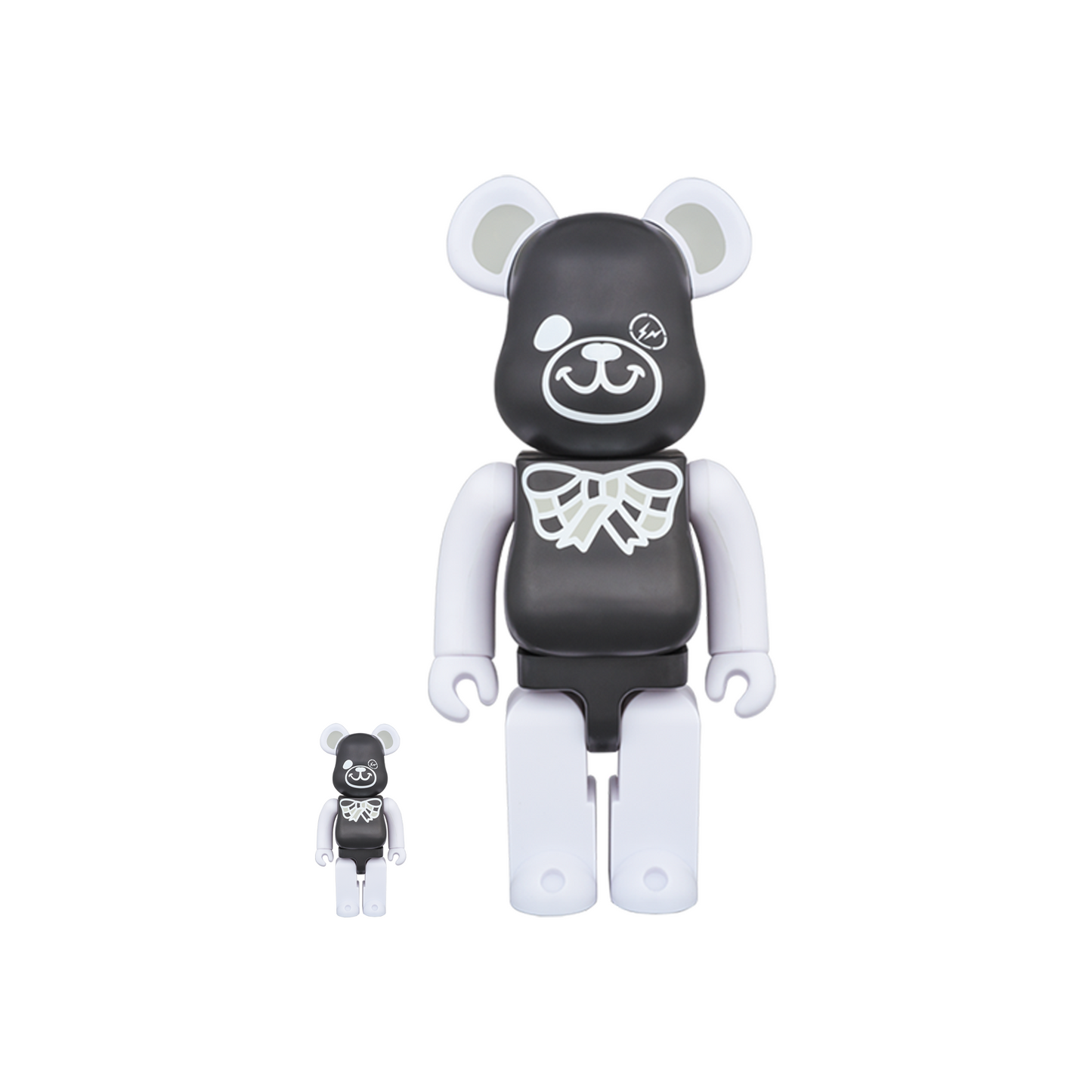 Bearbrick x Freemasonry x Fragment 100% & 400% Set Black (FW17)